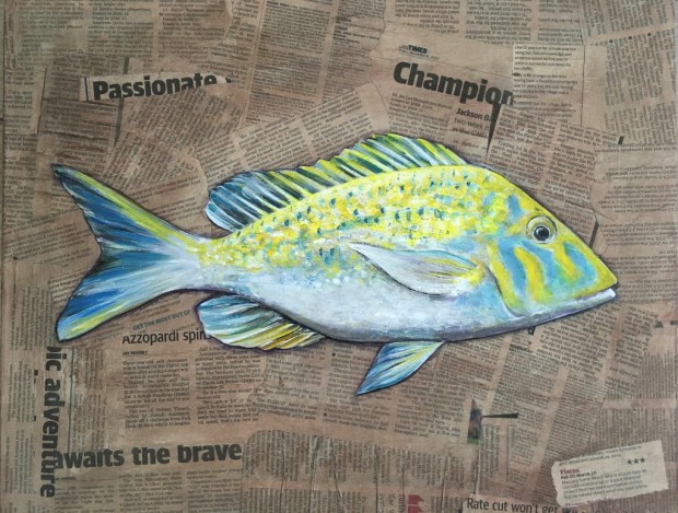 Fish, No Chips - Spangled emperor by Lara Louise Karpeljuk