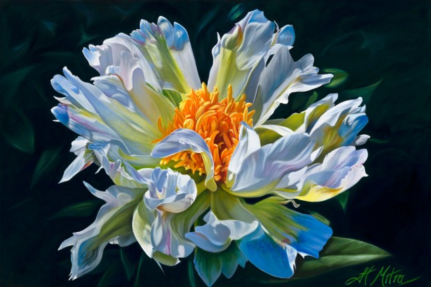 The Green Lotus Peony by Helen Mitra