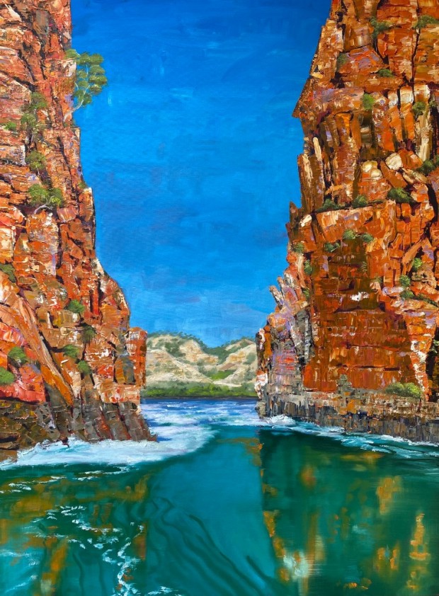 "Australian Synthesis - Composition X”, Horizontal Waterfalls II, The Kimberley, Western Australia by Steve Freestone